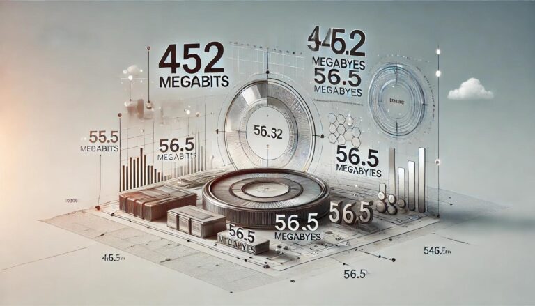 452 megabits to megabytes