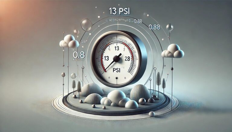 How Many Atmospheres is 13psi