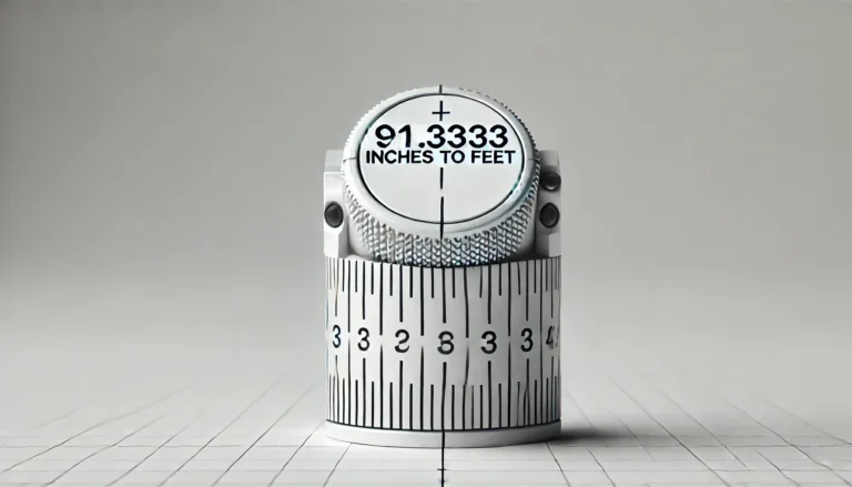 91.3333 In to Feet