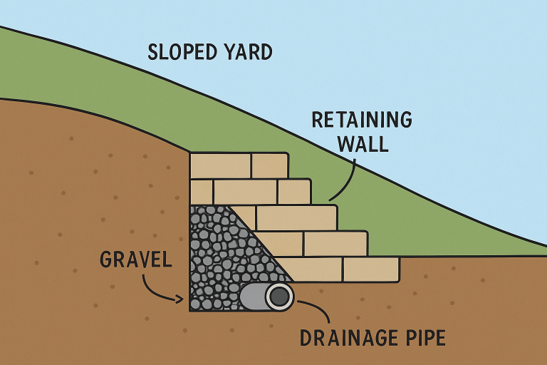 Structural Benefits of Retaining Walls for Sloped Yards